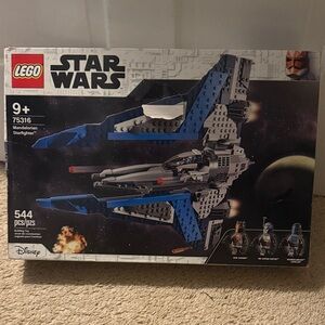 LEGO Star Wars Mandalorian Starfighter - Blue, Gray, and Black